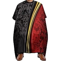 Red and Black and Gold Wallpaper Designs Barber Cape Professional Large Barber Apron Unisex Haircut Cape Water Resistant Salon Cape