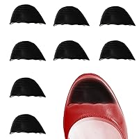 Toe Inserts for Shoes,Toe Inserts to Make Shoes Fit Tighter Heels Toe Inserts Shoe Filler Toe Plug for Too Big Shoes Women Men (4 Pairs,Black Round)