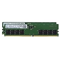 Samsung 32GB (2x16GB) DDR5 4800MHz PC5-38400 UDIMM Unbuffered Non-ECC 1Rx8 CL40 1.1v Desktop PC Computer Memory Module Upgrade RAM M323R2GA3BB0-CQK Adamanta