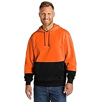 Cornerstone Enhanced Visibility Fleece Pullover Hoodie CSF01 - Safety Orange - XL