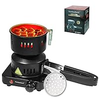 Electric Stove Coconut Charcoal Starter - Etl Approved Hot Plate Durable  Faster Coal Burner 120v~600w With Detachable Handle Stainless Steel Grill &  R