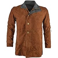 Robert Taylor Sheriff Walt Longmire Coat Suede Leather Jacket-Sheriff Longmire Coat-Walt Longmire Coat