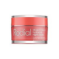 Rodial Dragons Blood Hyaluronic Night Cream 1.69 fl oz, Luxurious Overnight Skin Perfecting Moisturiser - Retinol, Hyaluronic Acid and Shea Butter for Skin Hydration, Quickly-Absorbing Formula