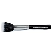 Large Powder Makeup Brush - Beauty Junkees Pro Flat Top Duo Fiber Synthetic Make Up Brushes, Blend Diffuse Loose, Pressed, Translucent Powders for Setting, Finishing, Bronzing, Vegan Cruelty Free