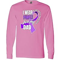 inktastic Alzheimers Awareness I Wear Purple for My Dad Long Sleeve T-Shirt