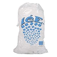 PW Icebags-DS-100ct 10lb Ice Bags with Drawstring-100ct