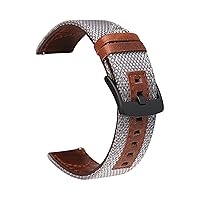 Leather Watch Band Straps for 20mm 22mm Universal Bracelet Compatible with Most Watches with 22MM Straps (Color : Gray, Size : 22mm Universal)