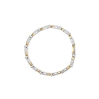 10K Yellow and White Gold 2.00 Cttw Diamond S Link 7
