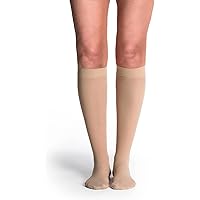 Women’s Style Sheer 780 Closed Toe Calf-High Moisture Wicking Socks - Everyday Light & Comfortable Compression Stocking 20-30mmHg to Relieve Vein Issues