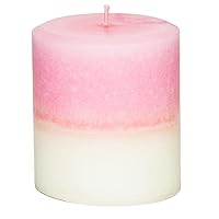 Kindred Essence Handmade Highly Scented Pillar Candles | 14oz | 397g | 45 hrs Burn Time (Jasmine Rose Petals)