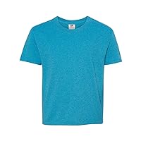 Fruit of the Loom Youth 5 oz. HD Cotton™ T-Shirt L TURQUOISE HTHR