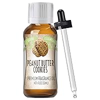 Good Essential – Professional Peanut Butter Cookies Fragrance Oil 30ml for Diffuser, Candles, Soaps, Lotions, Perfume 1 fl oz