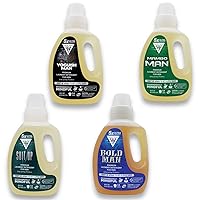 5X Ultra Concentrated, Long Lasting Scented Liquid Laundry Detergent for Men, Masculine Scents - 4 Pack (160 fl oz, 216 Loads)