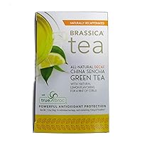 Brassica Tea Decaf Green Tea with Trubroc, Lemon DECAF, 16 Tea Bags