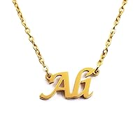 Kigu Ali Name Necklace Personalized 18ct Gold Plated Dainty Necklace - Jewelry Gift Women, Girlfriend, Mother, Sister, Friend