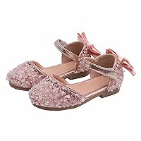 Girls Dress Sandals Glitter Rhinestone Princess Shoes Soft Sole Mary Jane Toddler School Party Wedding Dance Sandals