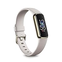 Fitbit Luxe Tracker Fitness Tracker Luna White/Soft Gold [5+ Days Battery Life / Smart Watch]
