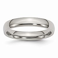 Titanium 4mm Polished Band Ring