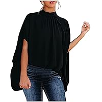 Womens Summer Clothes, Women Fashion Summer 2022 Sleeve Round Neck Solid Top Blouses
