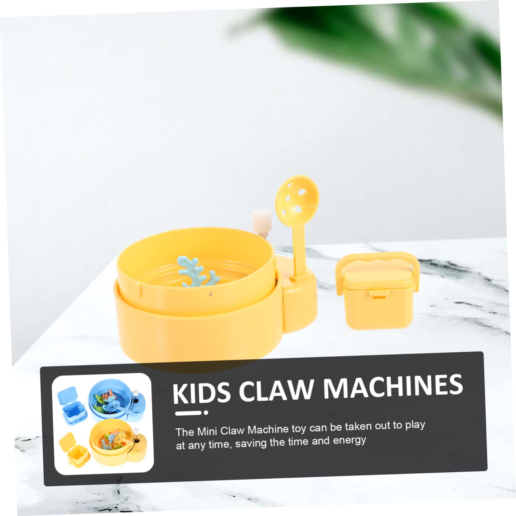 2pcs Mini Fishing Claw Machine Toys for Babies Kids Toddler Toys Toddlers Candy Grabber Desktop Claw Toy Party Claw Machine Easter Egg Fillers Ocean Toys Plastic Child Small Jaws