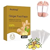 Foot Pads,20PCS Ginger Foot Pads for Your Good Feet, Foot and Body Care, Deep Cleansing Foot Patches, Pain Relief,Relieve Stress,Improve Sleep, Relaxation Adhesive Sheets,Natural & Premium Ingredients