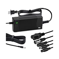 42V 2Amp Charger (6 Plugs Universal) for Fast and Safe Charging of 36V Li-ion Battery for Electric Scooter/E-Bike/Bicycle/Pedicab,etc.