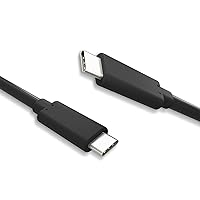 USB Fast Charging Cable, USB3.2 Gen2x1, Type C to C, USB C Cable, 60W Fast Charge, 10Gbps Data Transfer, Black, 1.5 Meters