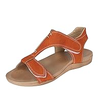 Leather Sandals For Women One Button Light Flat Shoes Sandalias Para Mujer De Verano