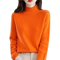 Women Cashmere Turtleneck Pullovers Blouse Female 100% Wool Long Sleeve Sweaters Tops Knitted Jumpers