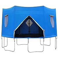 6/8/10/12FT Trampoline Tent, Trampoline Awning, Trampoline Sunshade, Trampoline Cover, Suitable for 6-Pole Round Trampoline, for Outdoors