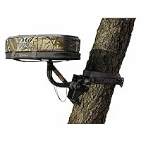 Any Angle 360 Degree Memory Foam Layered Steel Hunting Tree Seat with 7-Tilt Angle Adjustments, Black