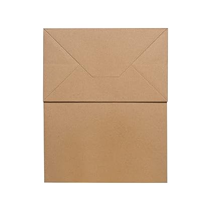 Brothersbox Brown Paper Bags with Handles Bulk 100PCS Kraft Paper Bags with Handles Gift Bags Brown, 8*4.76*10 Inch Medium Craft Paper Gift Bags for Birthday Party Grocery Retail Shopping Business