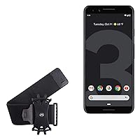 BoxWave Holster Compatible with Google Pixel 3 - ActiveStretch Sport Armband, Adjustable Armband for Workout and Running - Jet Black
