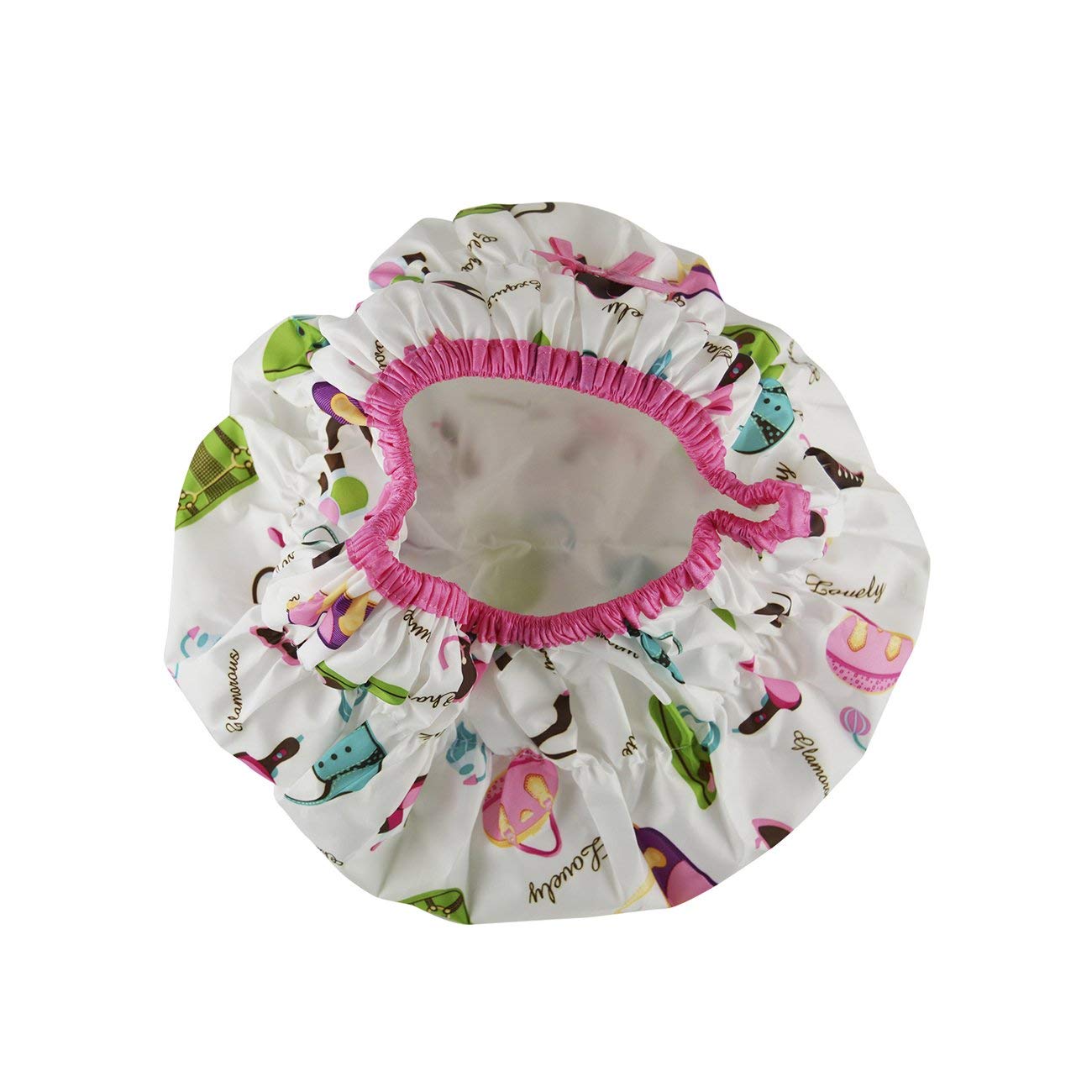 Reusable Shower Cap & Bath Cap, Lined, Oversized Waterproof Shower Caps Large Designed for all Hair Lengths with Lining & Elastic Band Stretch Hem Hair Hat - Fashionista Diva