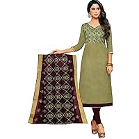 ladyline Kora Silk Embroidered Salwar Kameez with Silk Embroidered Dupatta Ready to wear Salwar Suit