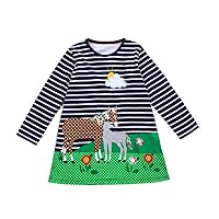 Dress for Girl Autumn Kid Print Embroidery Toddler Princess Party Dress