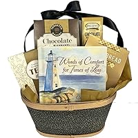 Gifts Fulfilled Words of Comfort Sympathy Gift Basket for Loss Bereavement Gift for Men, Women, Clients, Co-Workers, Family and Friends