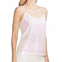 Vince Camuto Womens Purple Sequined Spaghetti Strap V Neck Top Size: XS
