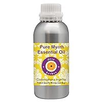 Deve Herbes Pure Myrrh Essential Oil (Commiphora myrrha) Steam Distilled (Pack of Two) 100ml X 2 (6.76 oz)