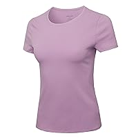 Made by Emma Women's Essential Daily Cotton Basic Slim-Fit Short Sleeve V-Neck T Shirts