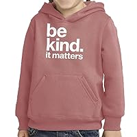Kindness Matters Toddler Pullover Hoodie - Positive Clothing - Kind Print Clothing