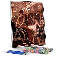 Paint by Numbers Kits for Adults and Kids The Ladies of The Cars Painting by James Tissot Arts Craft for Home Wall Decor