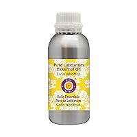 Deve Herbes Pure Labdanum Essential Oil (Cistus ladaniferus) Steam Distilled 630ml (21 oz)