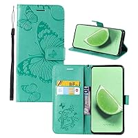 IVY Mate 40 Butterfly Wallet Case for Huawei Mate 40 Case - Mint Green