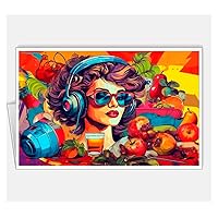 Arsharenkay All Occasion Assortment Proffession Pop Art Greeting Cards (Set of 8 Cards/Size 105 x 145 mm / 4 x 5.5 inches) No58 (Video editor Proffession 1)