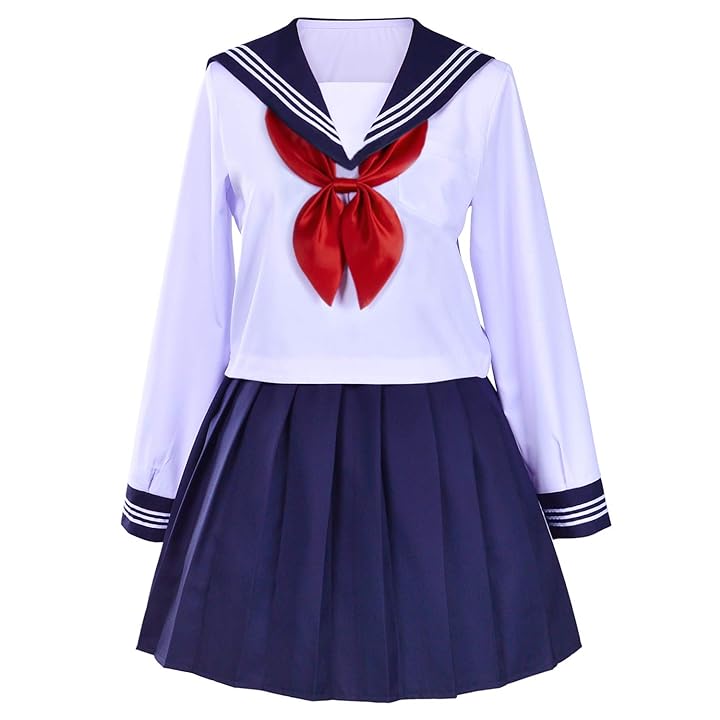 Mua Classic Japanese School Girls Sailor Dress Shirts Uniform Anime Cosplay  Costumes with Socks Set trên Amazon Mỹ chính hãng 2023 | Fado