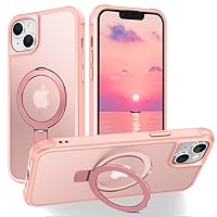 PIXIU Strong Magnetic for iPhone 14 case/iPhone 13 Case Compatible with MagSafe, Military Shockproof Slim Protective Matte Phone Cover Case for iPhone 13/14 Built-in Invisible Stand