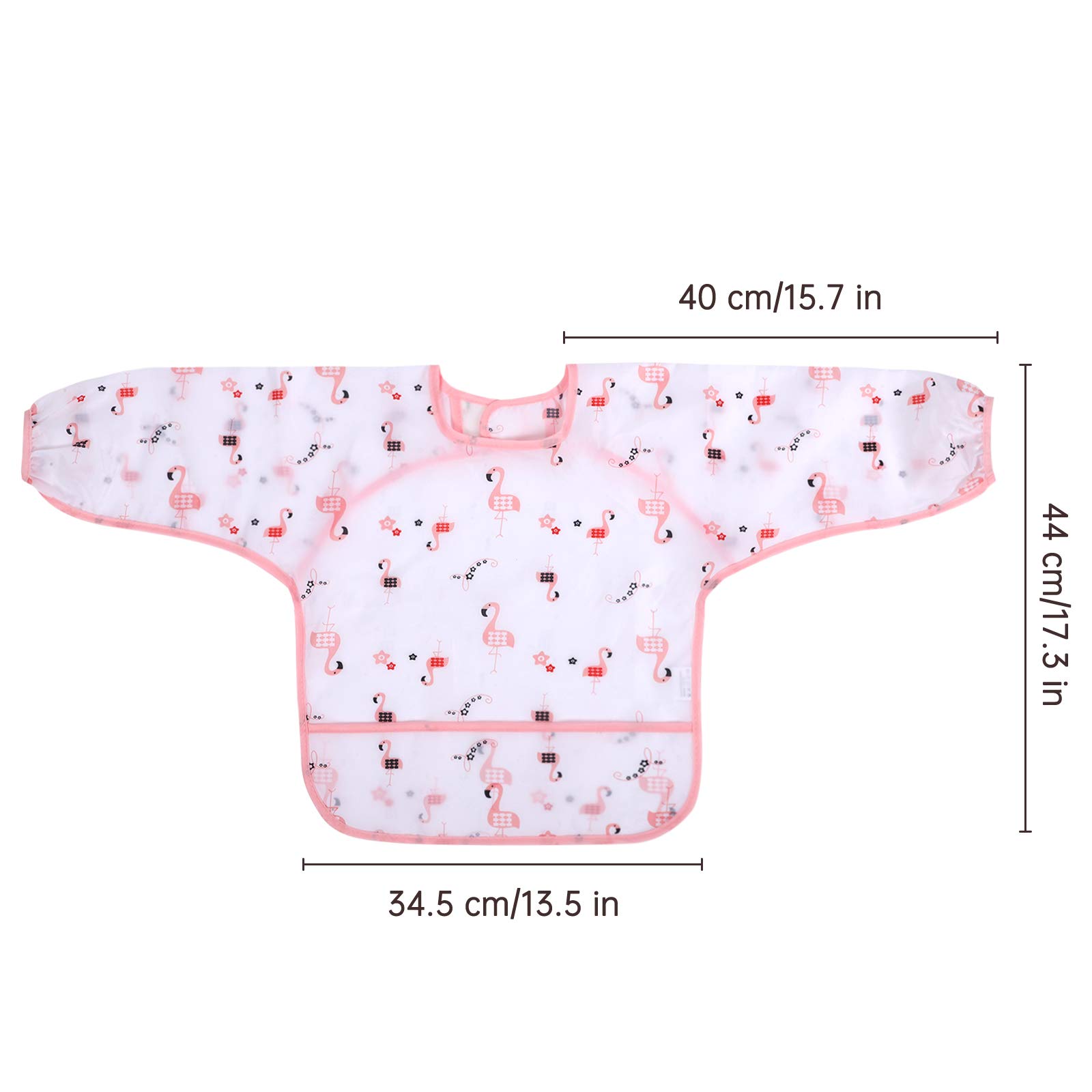 Accmor Long Sleeve Baby Bibs, Waterproof Sleeved Bib, Toddler Soft Bib for 6-36 Months