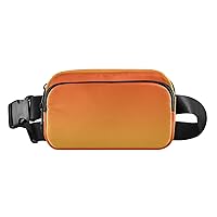 Orange Gradient Fanny Packs for Women Men Everywhere Belt Bag Fanny Pack Crossbody Bags for Women Fashion Waist Packs with Adjustable Strap Belt Purse for Sports Outdoors Travel Shopping