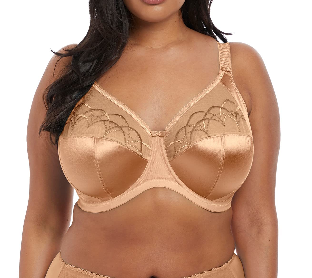 Elomi Cate Embroidered Full Cup Banded Underwire Bra (4030),40K,Alaska 